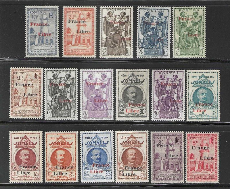 Somali Coast 194-222 Short set MNH/Mint  SC$50.00