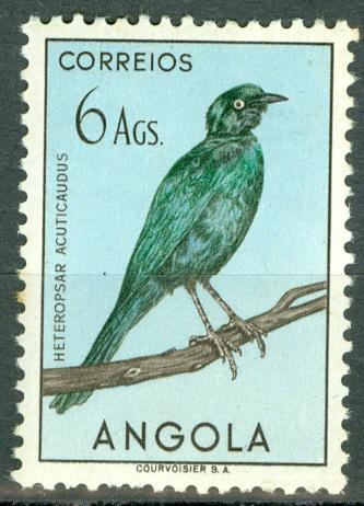 ANGOLA SCOTT 347 6a  F/VF MINT NEVER HINGED