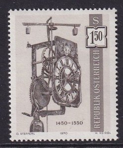 Austria #865  MNH  1970 old clocks 1.50s