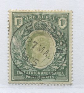 East Africa and Uganda KEVII 1904 1 rupee CDS used