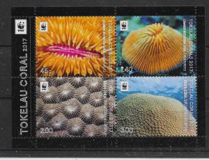 TOKELAU ISLANDS 2017 CORAL M/S MNH