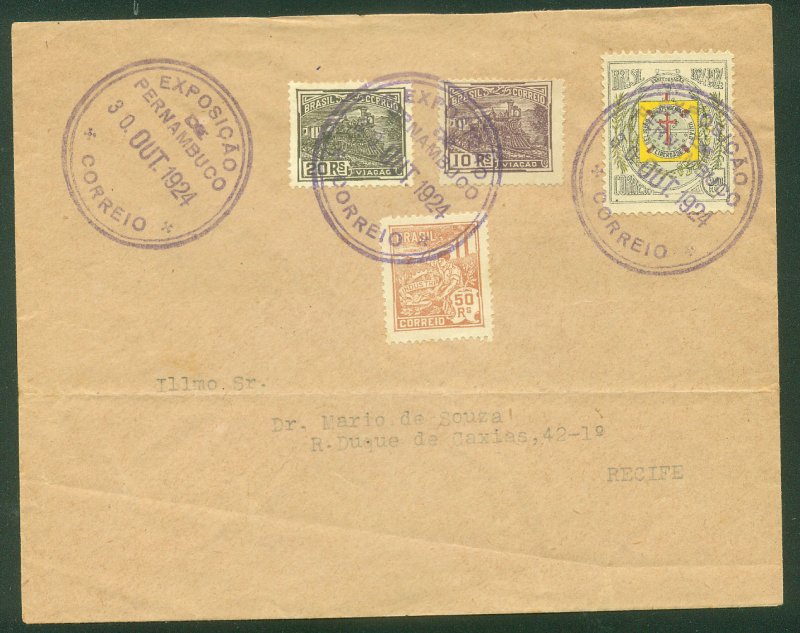 Brazil PERNAMBUCO EXPOSITION COVER WITH SPECIAL POSTMARK..F. (43)