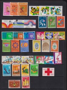 Netherlands Antilles - 13 semi-postal sets, mint