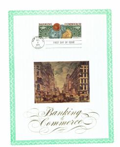 #1577a Banking and Commerce - H.E. Harris Sheetlet - Scarce