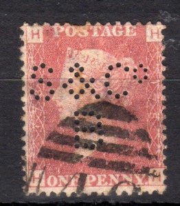 PENNY RED PLATE 178 WITH 'S & Co B' PERFIN