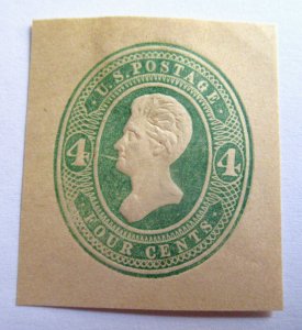 US 1883 4¢ Jackson Cut Squares #U258-259 MH CV $25