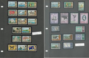 Gambia, Ghana, Gilbert Islands Stamp Collection on 7 Pages