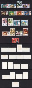 Fiji SG391/407 1968 Set of 17 Fine used Cat 17 pounds