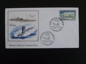 submarine Surcouf & Rubis commemorative cover France 1997