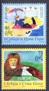 Serbia Sc# 339-340 MNH 2006 Europa