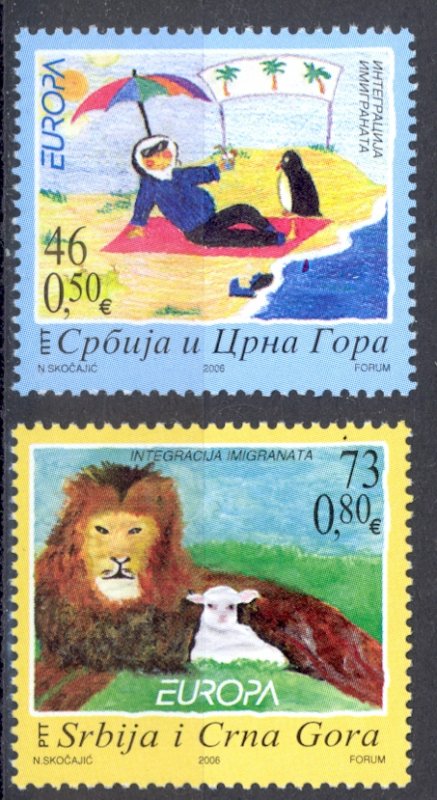 Serbia Sc# 339-340 MNH 2006 Europa