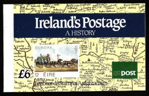 Ireland-Sc#780b,803a,804a,b-complete booklet with four panes