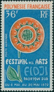 French Polynesia 1972 Sc#C86,SG157 36f Arts Festival MNH
