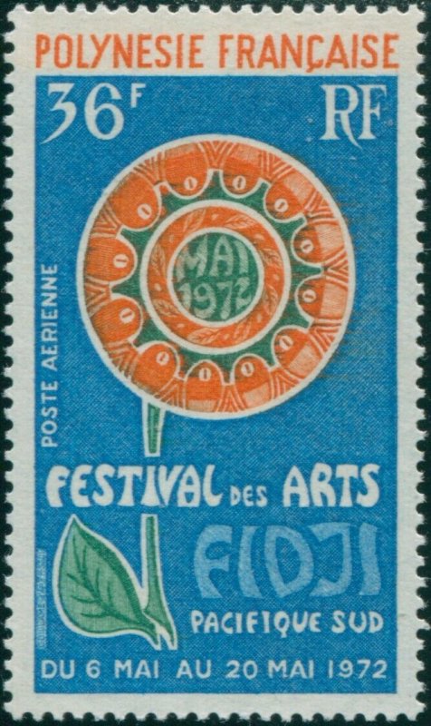 French Polynesia 1972 Sc#C86,SG157 36f Arts Festival MNH