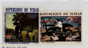 Chad Sc C43-4 NH issue of 1968 - Great Art set. Sc$9