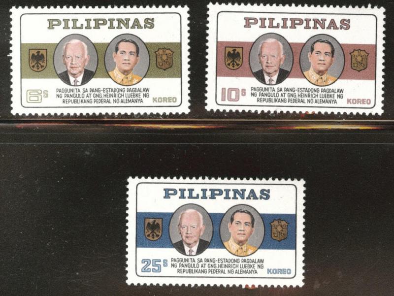 Philippines Scott 919-921 MH* 1965 set 