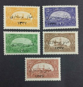 MOMEN: TURKEY SC #59-63 1921 ASIA MINT OG VVLH LOT #63533