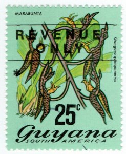 (I.B) British Guiana (Guyana) Revenue : Duty Stamp 25c (type I)