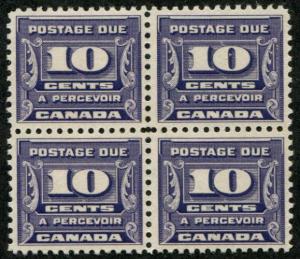 Canada SC# J14 (SG# D17) Postage Due 10c, blk 4 mint hinged