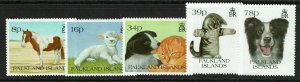 Falkland Islands SC# 588 - 592 Dog Series Mint Never Hinged, see notes - S13352