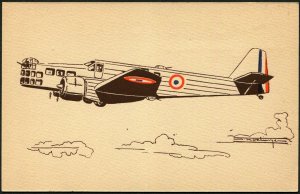Bloch MB.210 French Monoplane Bomber Aircraft Postal Card Aviation