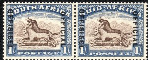 1940 South Africa Gnu 1/ official issue Sc# O33 MLH CV $80.00