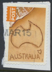 Australia Sc# 4068 Used Concession Map Sand 2014  see details & scan
