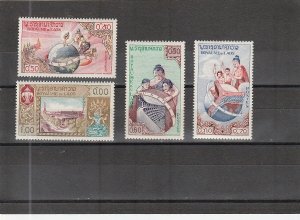 Laos  Scott#  48-51  MNH  (1958 UNESCO)