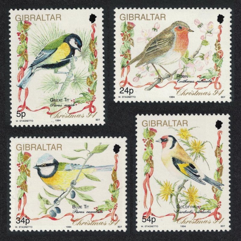 Gibraltar Robin Goldfish Tit Songbirds 4v SG#732-735 MI#702-705