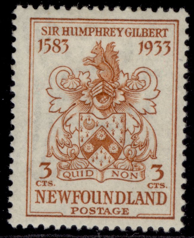 CANADA - Newfoundland GV SG238, 3c chesnut, M MINT. 