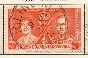 British KUT Uganda 1937 Early Issue Fine Used 5c. Coronation Set 027058