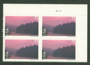 United States #C144 Mint (NH) Plate Block (Landscapes)