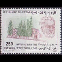 TUNISIA 1987 - Scott# 922 Pasteur Inst. Set of 1 NH