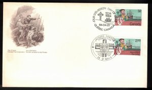 CANADA FDC Joint Issue With France - 1984 Jacques Cartier Voyages