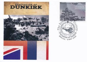 [96847] Gambia 2005 World War II Evacuation of Dunkirk Special Cachet Cover