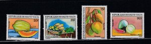 Burkina Faso # 583-586, Fruits & Vegetables, Mint NH, 1/2 Cat.