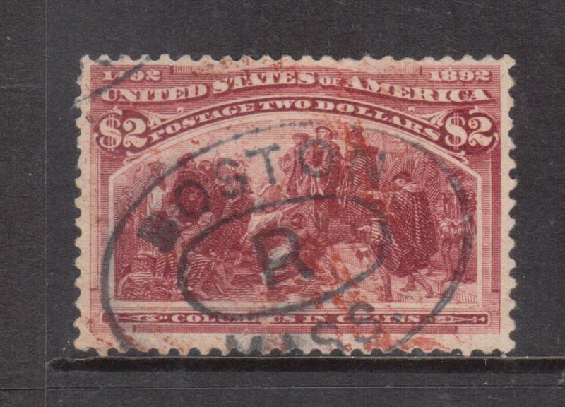 USA #242 Used Fine - Very Fine With Nice Boston Cancel