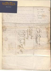 HISTORIC LETTER France Re CHOLERA Knaresboro Yorks DOCTOR{samwells-covers}MS3942