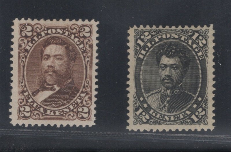 Hawaii #35-36 Mint VF OG  (JH 12/15) GP