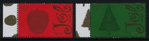 Iceland 1061-2 MNH Christmas Tree, Apple