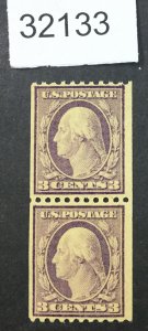 US STAMPS #489 MINT OG NH PAIR LOT #32133