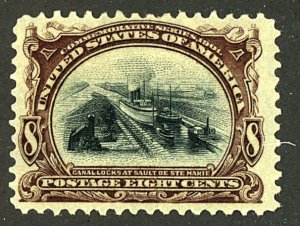 U.S. #298 MINT OG HR THIN