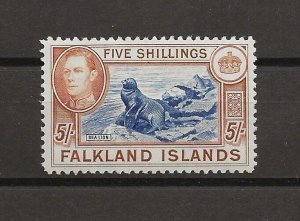 FALKLAND ISLANDS 1938/50 SG 161b MINT Cat £1100. CERT