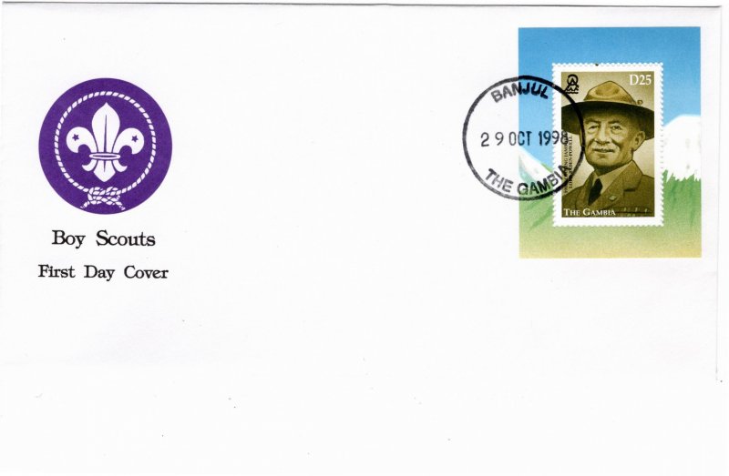 Gambia 1998 Sc 2073 souvenir sheet FDC