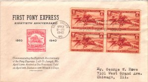 #894 Pony Express - Grimsland Cachet DH