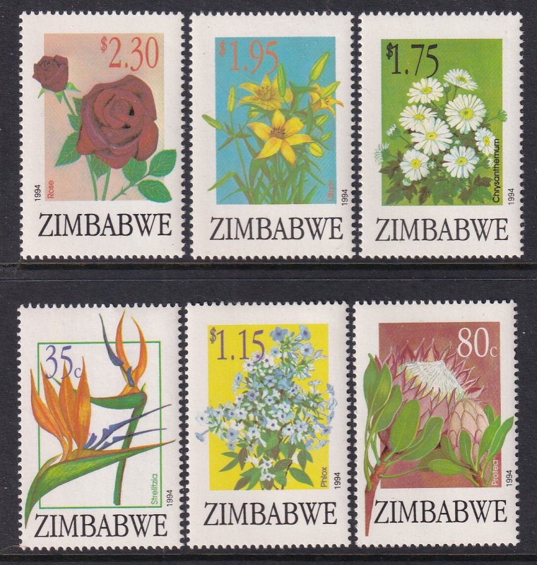 Zimbabwe 708-713 Flowers MNH VF