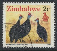 Zimbabwe SG 769  SC# 615  Used Guineafowl see detail and scan