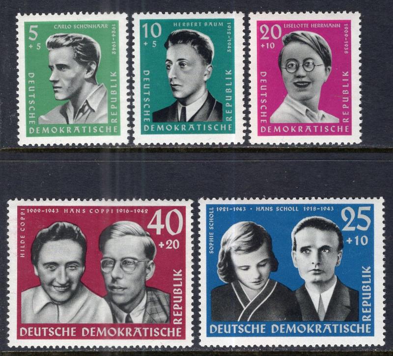 Germany DDR B79-B83 MNH VF