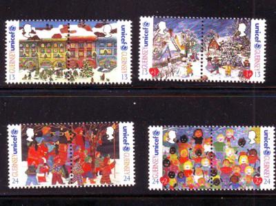 Guernsey Sc 560-3 1995 Christmas stamps mint NH