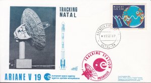 Brazil 1987 Ariane V 10 Natal Tracking Center French Aerospace Lolini Cat. 326